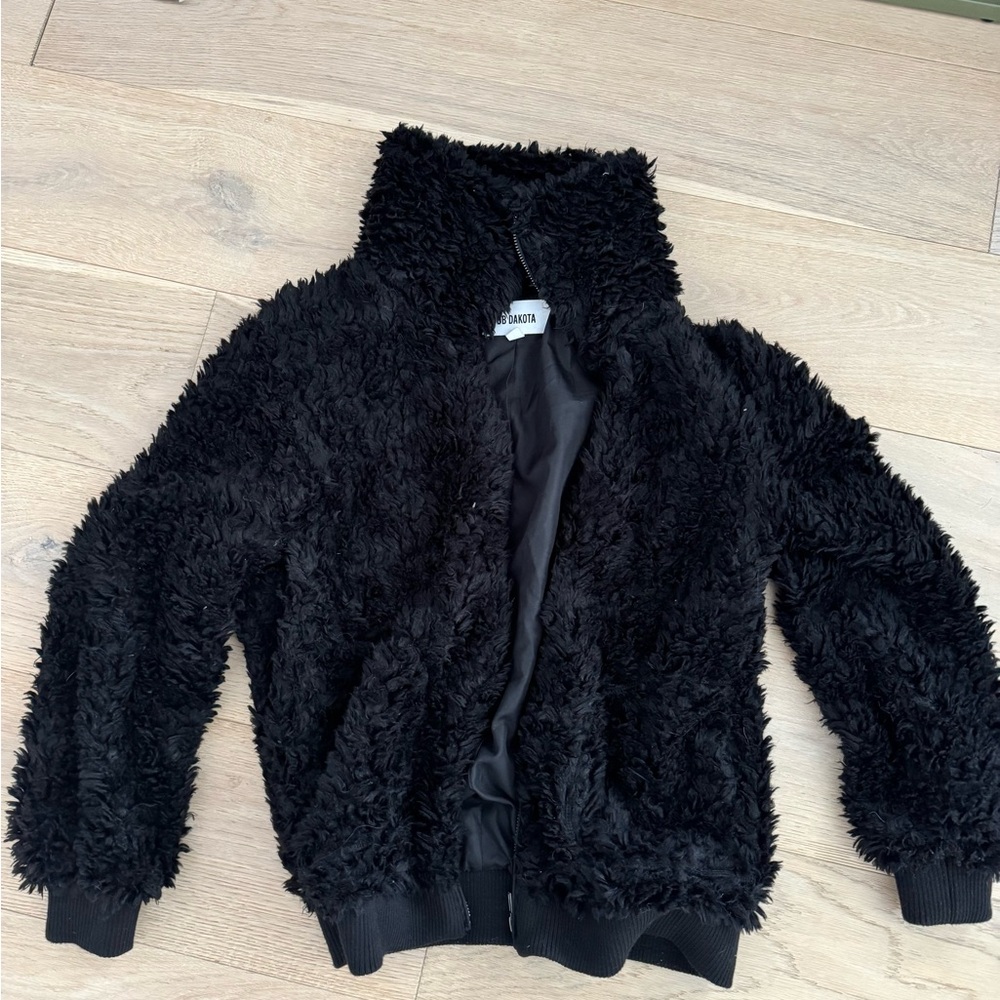 Bb Dakota Black Faux Fur Jacket